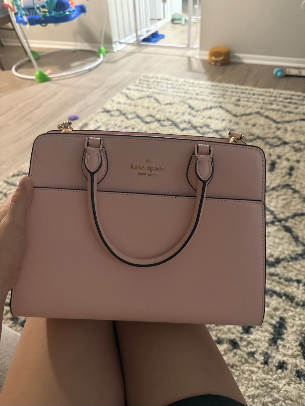 kate spade Pink Structured Leather Satchel